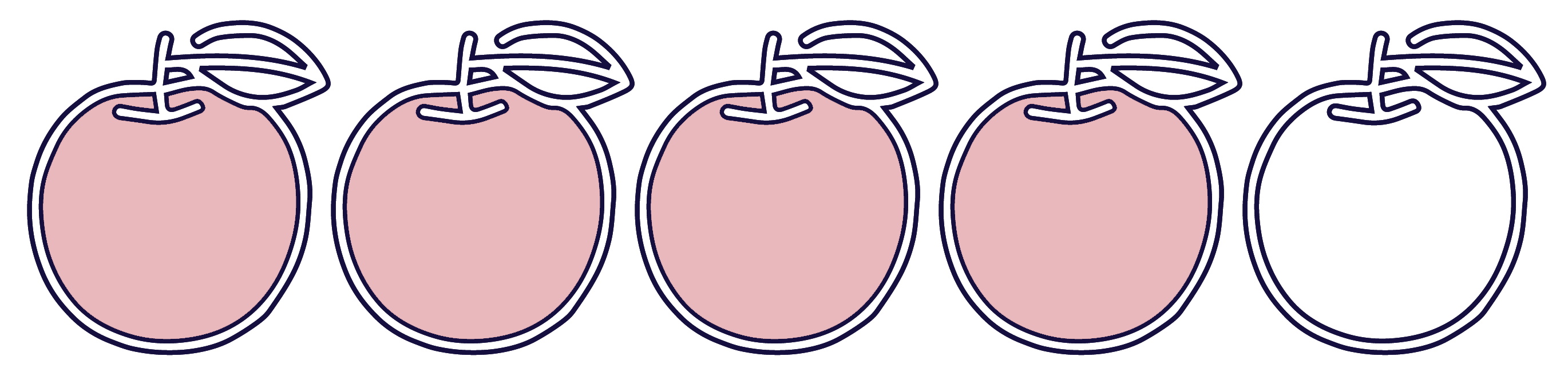 note-quatre-pommes - Justine aux pommes