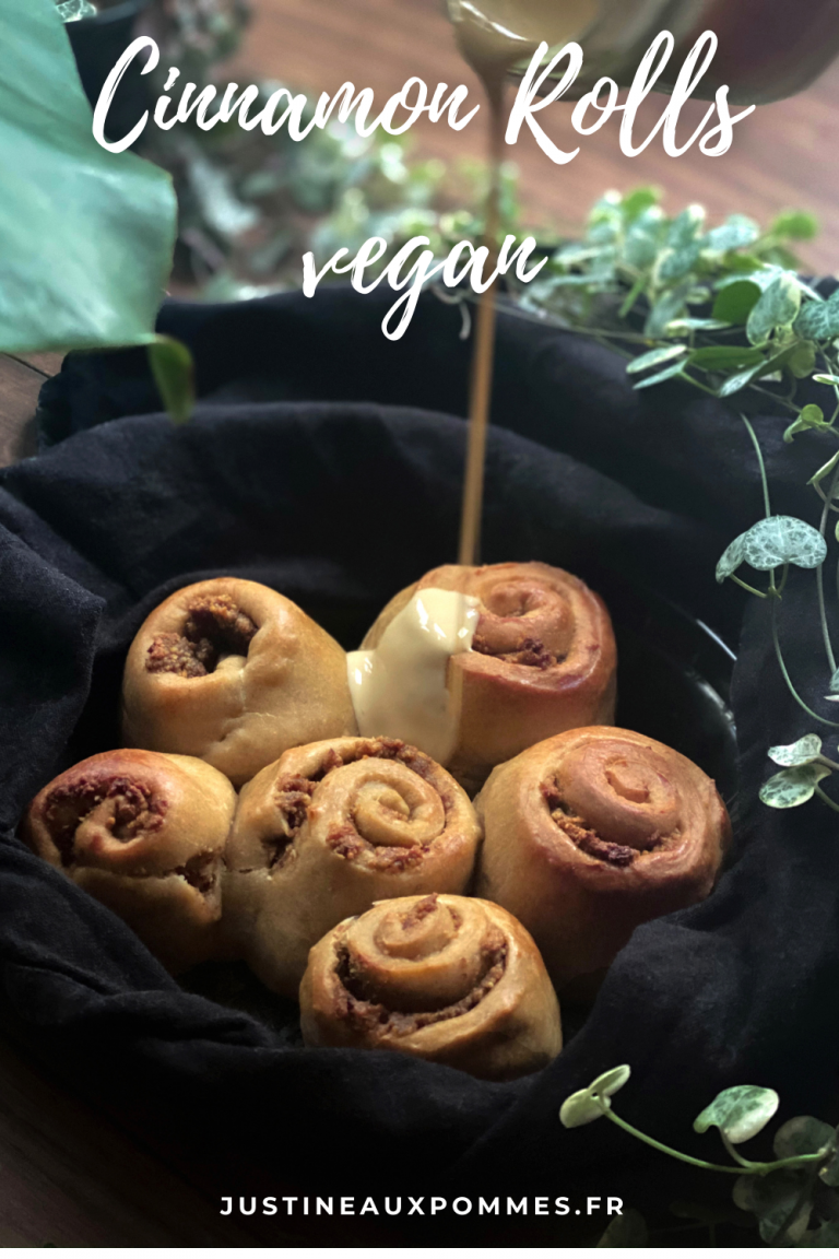Cinnamon rolls vegan - Justine aux pommes