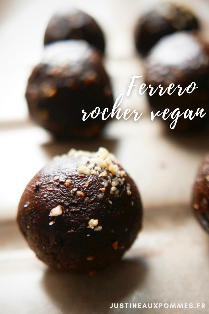 Ferrero rocher vegan - Justine aux pommes